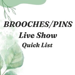 Bundle offer for Emily. “Faith” and white elephant brooches